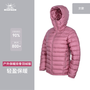 排骨羽绒服女款 冬天保暖内胆棉服外套户外优极羽绒女bigpack派格