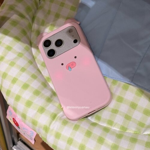 乐乐心愿屋 原创鼻涕小猪适用iPhone17promax手机壳苹果16pro立体软硅胶防摔1543可爱粉色卡通小众ins风简约