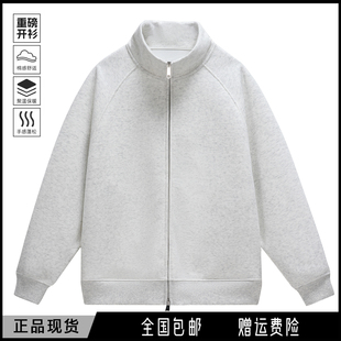 外套男女上衣情侣装 重磅500g克新款 春秋加绒加厚连帽卫衣开衫