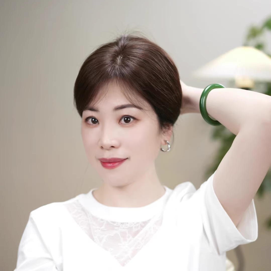 U12*14真人发丝中长发自然无痕全真发无痕假发片夏季轻薄透气逼真