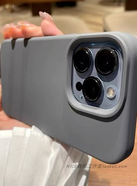 奈斯碳灰色耐脏vivo适用IQOOz9手机壳13液态硅胶11s全包边12pro大孔10新款neo7防摔6se高级3感Z10Turbo防滑z8