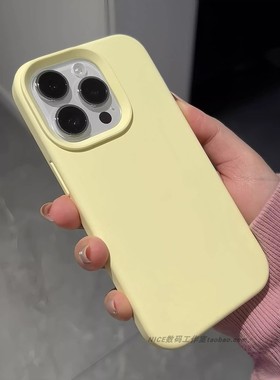 奈斯ins韩风奶黄色软糯适用一加 Ace3pro手机壳Ace5/3v亲肤液态硅胶1+13t全包边12耐脏11高级感Ace2v防摔男女