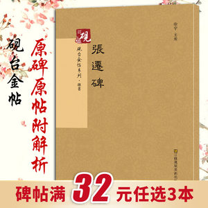 【教程+原贴+可平摊】张迁碑隶书入门字帖古帖放大正版书法字帖历代碑帖硬笔毛笔硬笔钢笔繁体字书籍包邮 JT