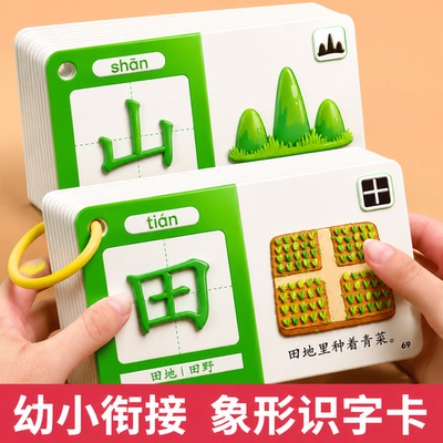 儿童识字卡片3000字幼儿园认字