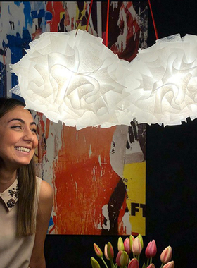 意大利进口灯Slamp客厅灯VELI书房卧室三头轻奢灯具别墅装饰吊灯