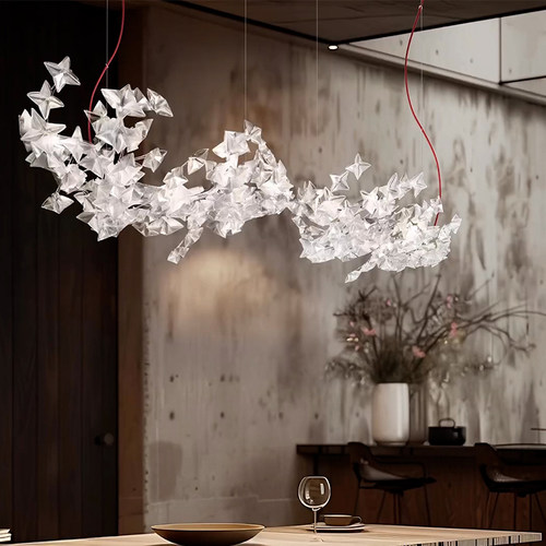 意大利Slamp Hanami长款简约现代餐厅客厅大厅别墅楼梯吊灯