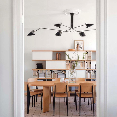 法国原装进口Serge Mouille现代简约轻奢别墅客厅餐厅金属吸顶灯