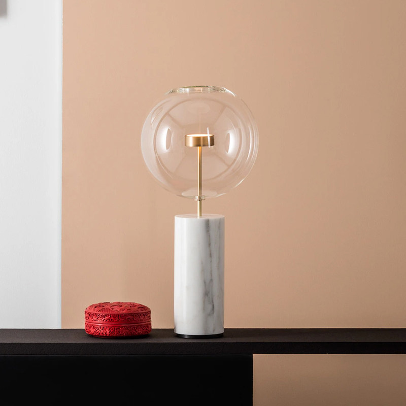 意大利进口GIOPATOC＆SCOOMBES Soffio现代轻奢客厅卧室玻璃台灯