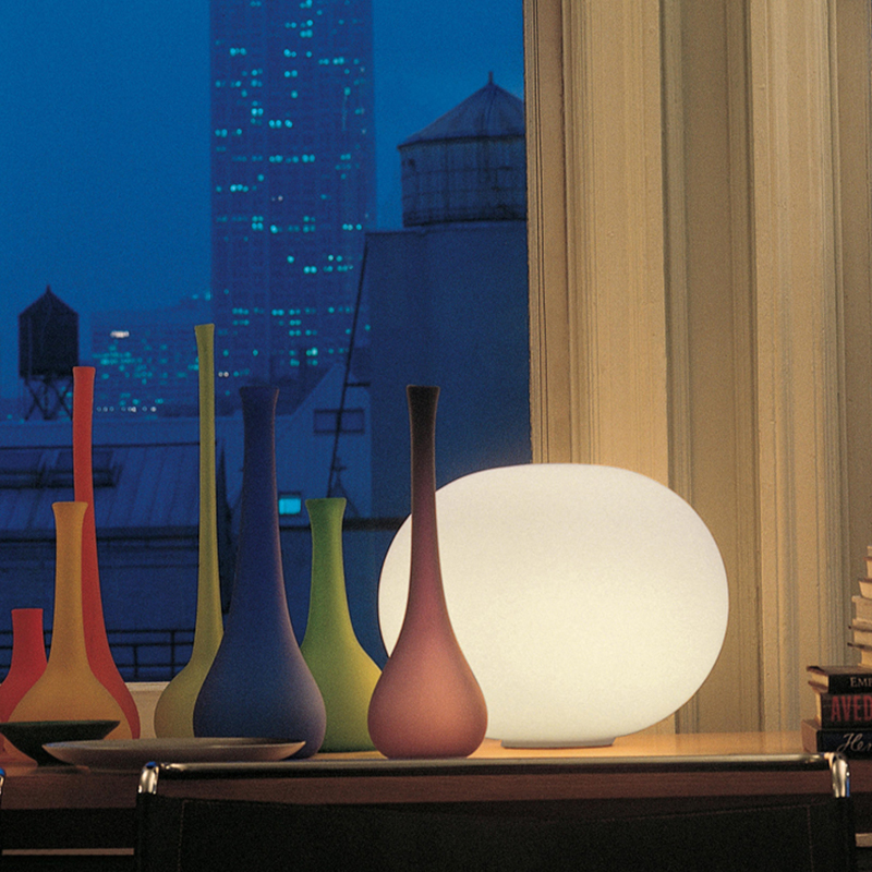 意大利进口FLOS Glo-Ball现代极简客厅卧室书房led玻璃台灯