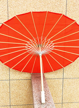 纯色广场舞古典流苏伞