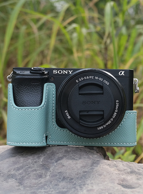适用于索尼A6400相机包A6100 A7C2保护套真皮A6700皮套A7CR配件