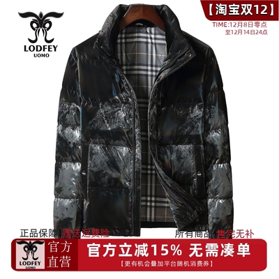 龙达飞冬季【专柜同款】男士时尚渐变立领羽绒服外套M16908D3