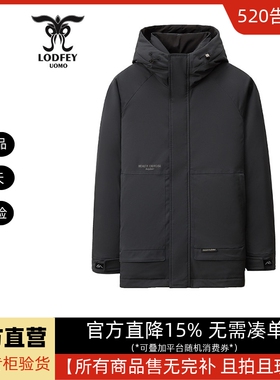 龙达飞官方正品断码特价男士休闲户外保暖连帽羽绒服外套SDS16002