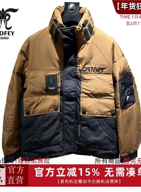 龙达飞新品【专柜同款】青年男士休闲时尚立领拼色羽绒服S16616D1