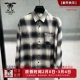 断码 格纹100棉长袖 特价 龙达飞新品 男士 时尚 衬衫 DT17105Q1
