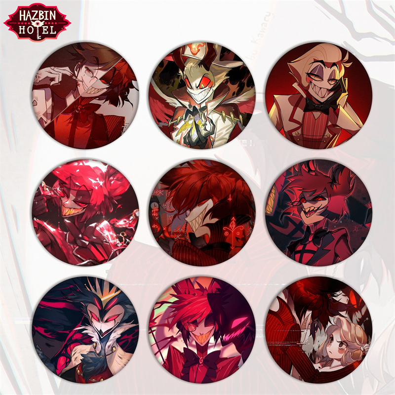 地狱客栈动漫二次元明星徽章吧唧胸章头像马口铁礼品饰品