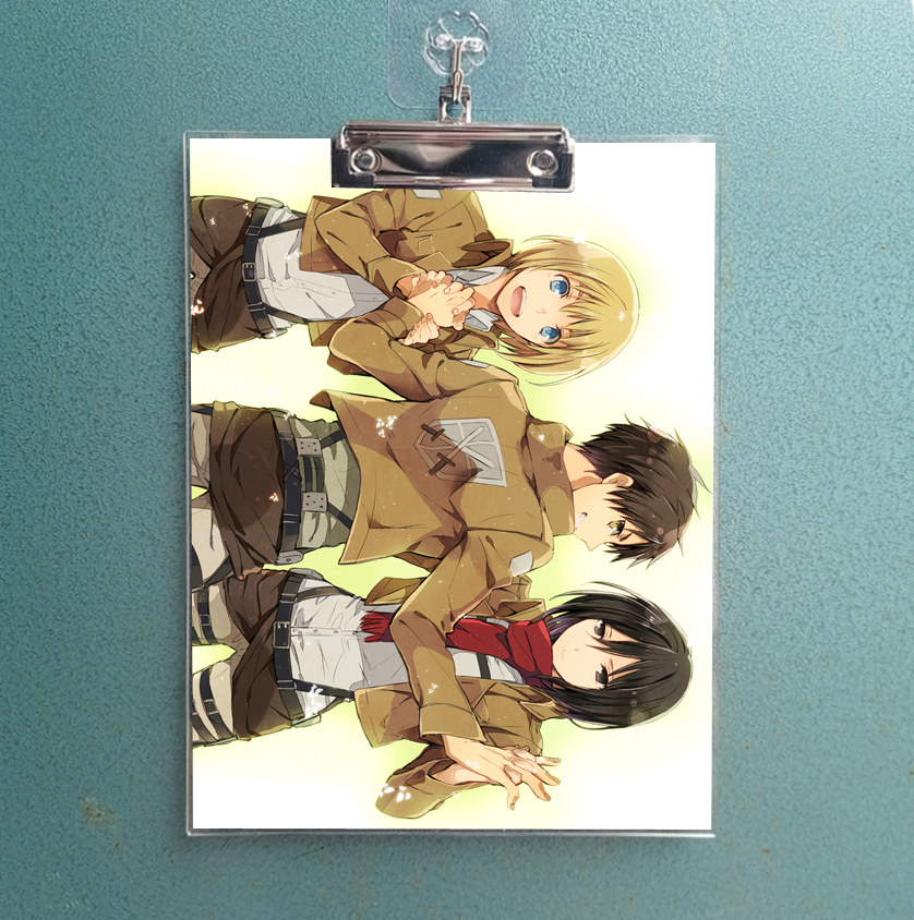 进击的巨人兵长三笠动漫周边文件夹板夹写字垫板试卷夹画板笔记本