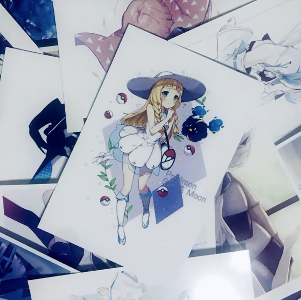 莉莉艾相片海报明信片墙贴壁画精灵宝可梦动漫游戏周边定制礼物