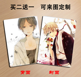 夏目友人帐动漫笔记本子记事日记文具夏目贵志猫咪老师斑来图定做