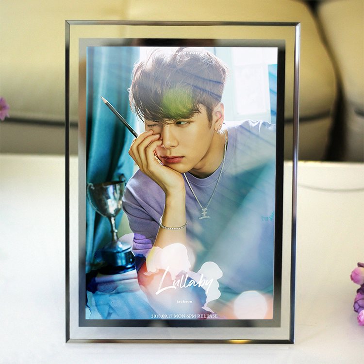 王嘉尔周边水晶相框买玻璃画框