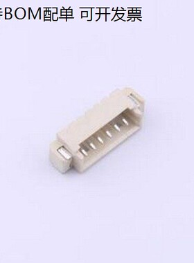 WAFER-MX1.25-6PWB 线对板针座 1x6P 间距:1.25mm 卧贴 SMD,P=1.2