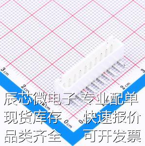 WAFER-XH2.54-10PWZ 线对板/线对线连接器 XH 2.54mm 1x10P 弯插