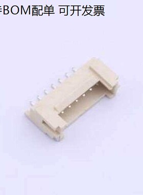 WAFER-HY2.0-7PWB 线对板针座 1x7P 间距:2mm 卧贴 SMD,P=2mm,卧