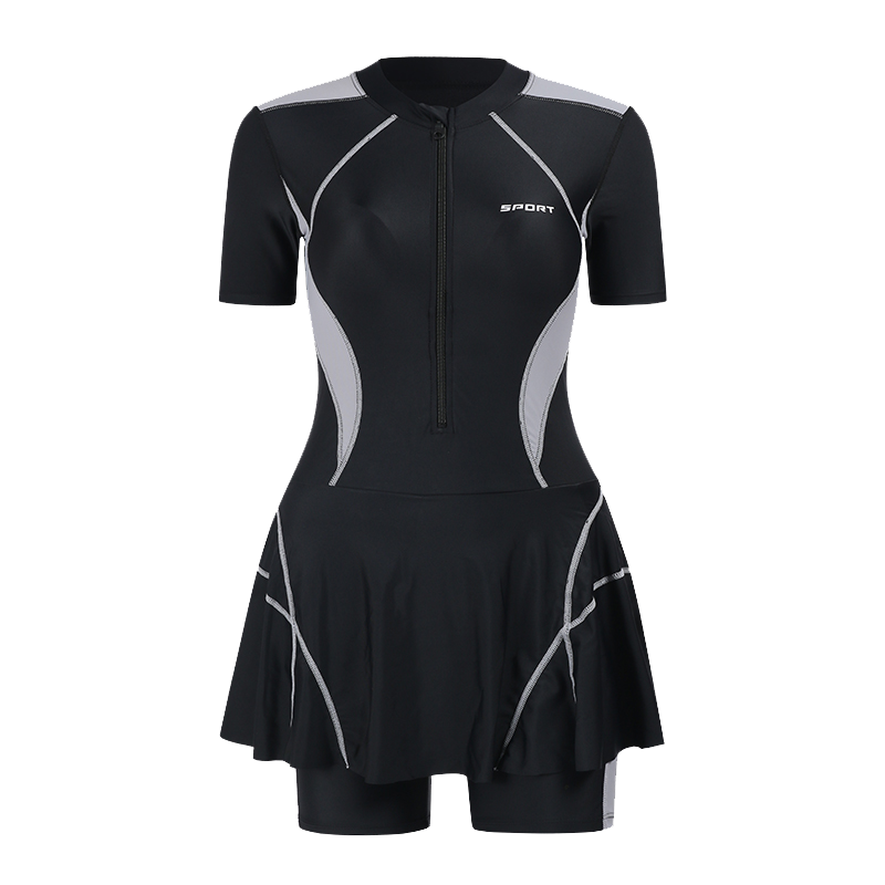 泳衣女款2025年新款爆款高级感连体防晒冲浪服加大码遮肉显瘦泳装