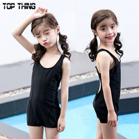 Trẻ em bơi lội chuyên nghiệp Cô gái đào tạo đồ bơi nylon da cá mập Trẻ em lớn trẻ em Xiêm bơi - Bộ đồ bơi của Kid đồ bơi trẻ em cao cấp
