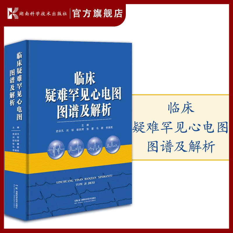 临床疑难罕见心电图图谱及解析 集湘雅医院疑难*见心电图例之大成 汇心电学家看图识病精准解析之精华