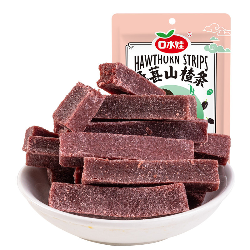 ZX口水娃桑葚添加量15%桑葚山楂条酸甜果脯蜜饯梅子红枣组合