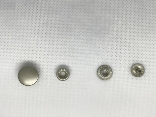 正品日本YKK四合扣银色SK35羽绒服纽扣牛仔裤纽扣