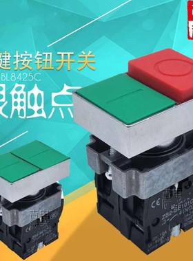 双键按钮开关XB2-BL8425C双位带灯 XB2-BL8325  BW8465C BW8365C