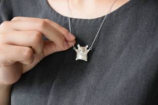 鼠鼠我啊 豆记のCreema minne日本手工定制925银鼠鼠项链创意礼物