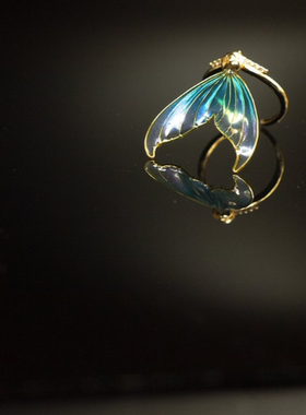 早日上岸Creema镀金可爱戒指