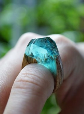 creemaminne代购台湾木头树脂