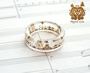 豆记のvvstore正品代购透明树脂戒指创意指环-游乐园