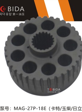 日立55挖机回转泵 旋转泵的泵胆柱塞卡特304 MSG-27P-18维修配件