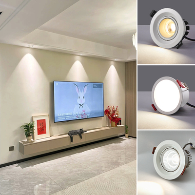 月影led嵌入式筒灯无主灯客厅照明家用小山丘深杯护眼防眩光射灯