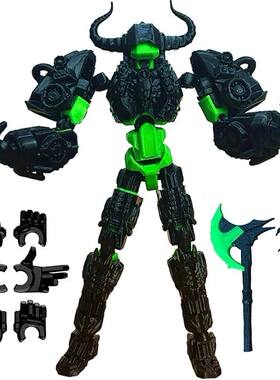 跨境新款3d打印关节可动人偶模型变形机器人模型牛魔战士dummy 13