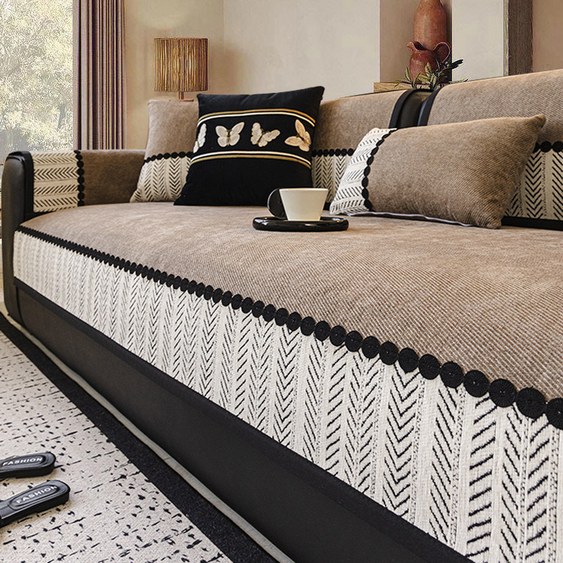 沙发垫子四季通用高级感雪尼尔直排沙发布罩防滑靠背扶手盖布巾,居家布艺,沙发垫,淘宝优惠券,粉丝福利购,淘宝优惠卷