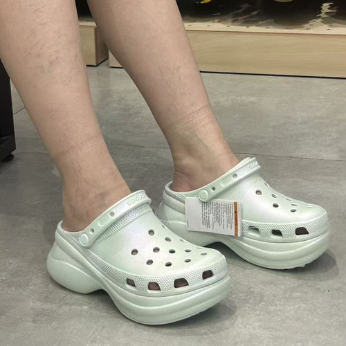 Crocs女鞋复古虹彩小鲸鱼沙滩鞋