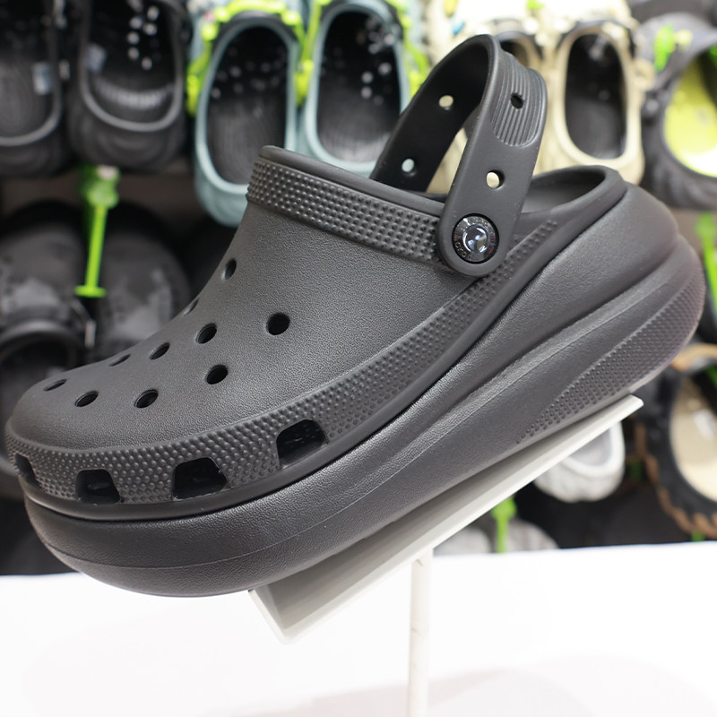 CROCS洞洞鞋卡骆驰女鞋檀健次同款泡芙厚底沙滩鞋凉鞋男鞋207521