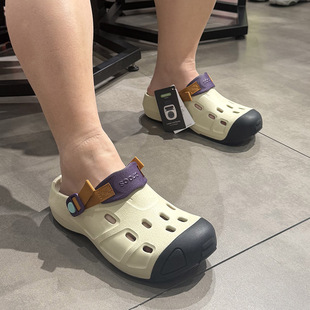 Crocs洞洞鞋卡骆驰新款男女鞋纵野包头防撞户外沙滩凉拖鞋212809