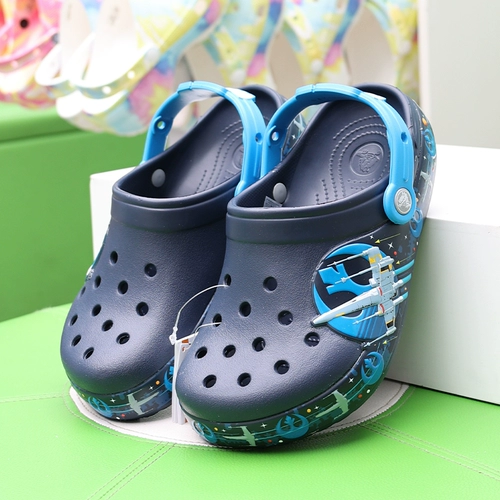 Crocs, летние повседневные пляжные мюли, закрытый носок