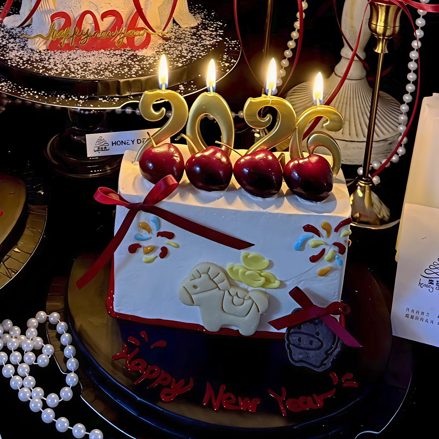 包邮跨年马年网红蛋糕装饰插件2026金数字蜡烛亚克力新年快乐插件,节庆用品/礼品,蛋糕/烘焙装饰用品,淘宝优惠券,粉丝福利购,淘宝优惠卷