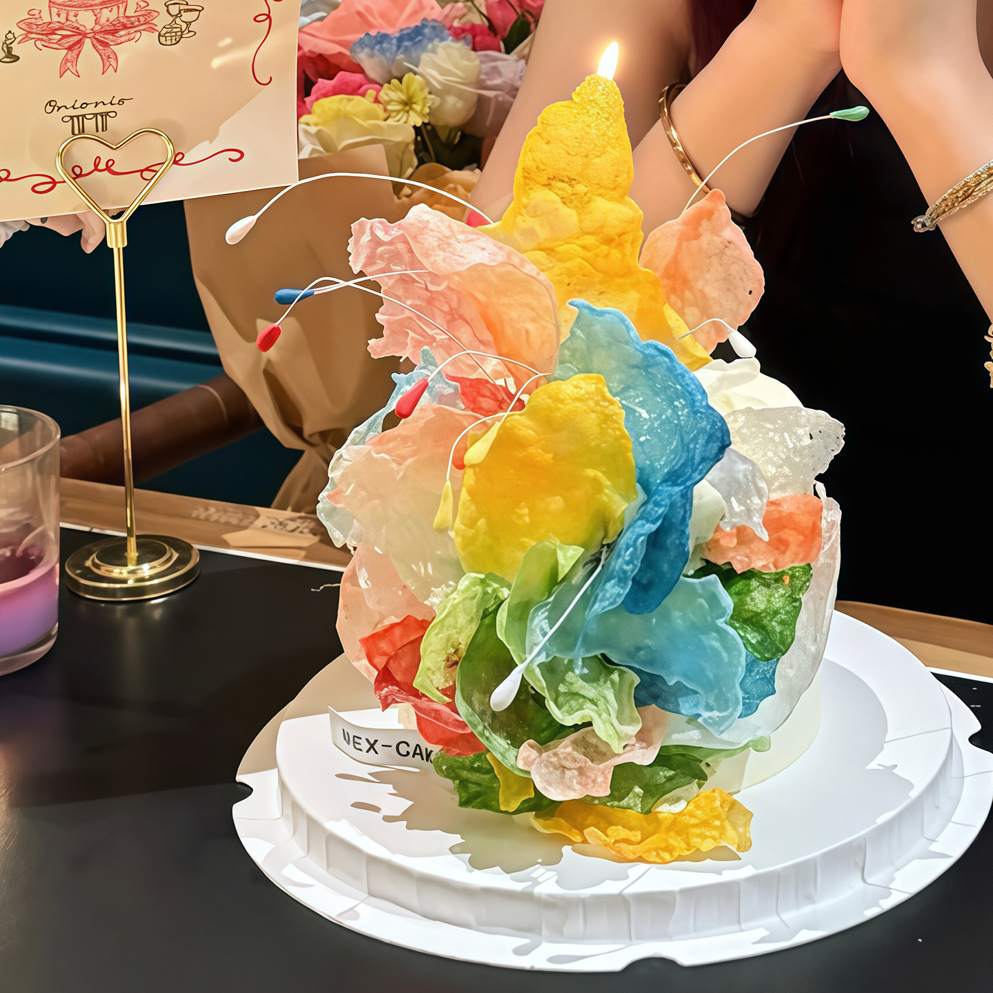 包邮网红烘焙蛋糕装饰摆件ins风威化纸糯米七彩祥云礼花生日插件,节庆用品/礼品,蛋糕/烘焙装饰用品,淘宝优惠券,粉丝福利购,淘宝优惠卷