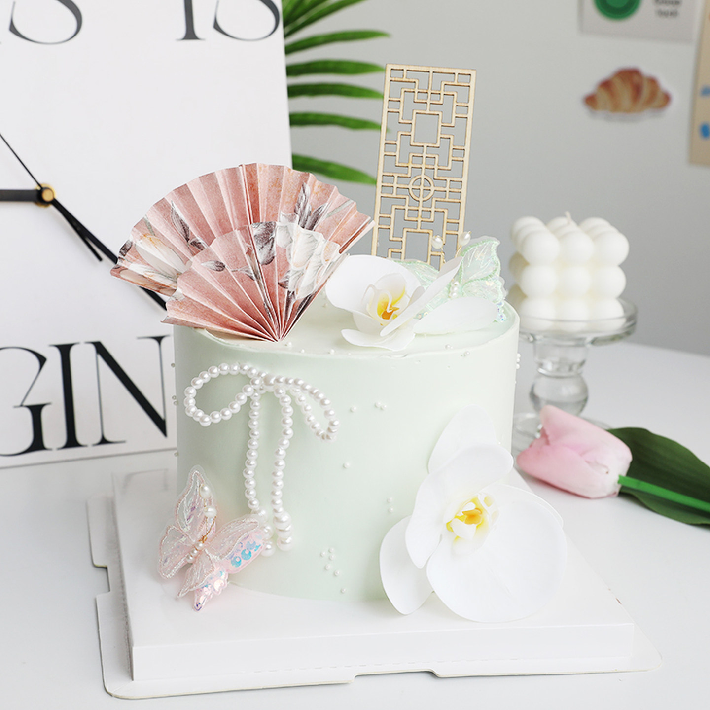 网红母亲节古风中式节日蛋糕装扮