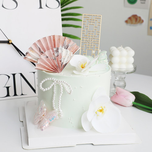 网红母亲节古风中式节日蛋糕装扮