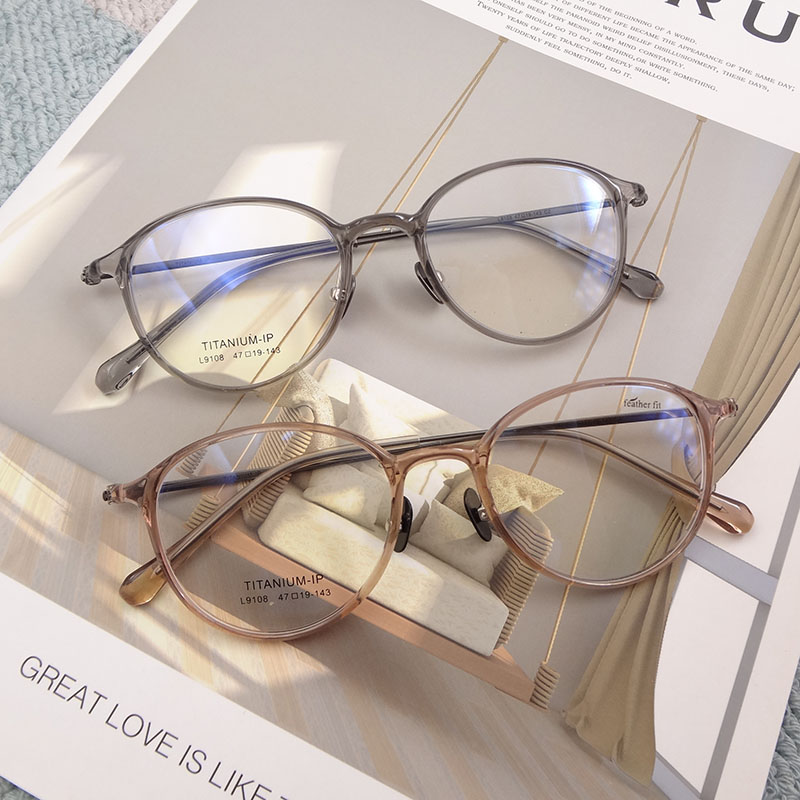 小圆框素颜女款小镜框